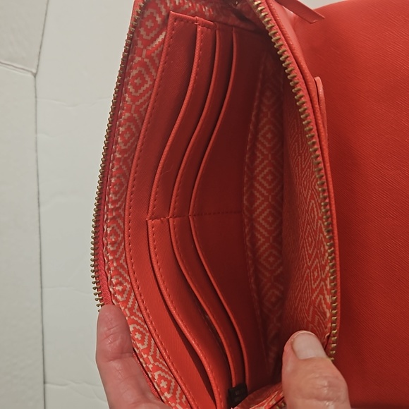 Stella & Dot Hello Gorgeous Double Zip mirrored card carrier clutch - Picture 7 of 11